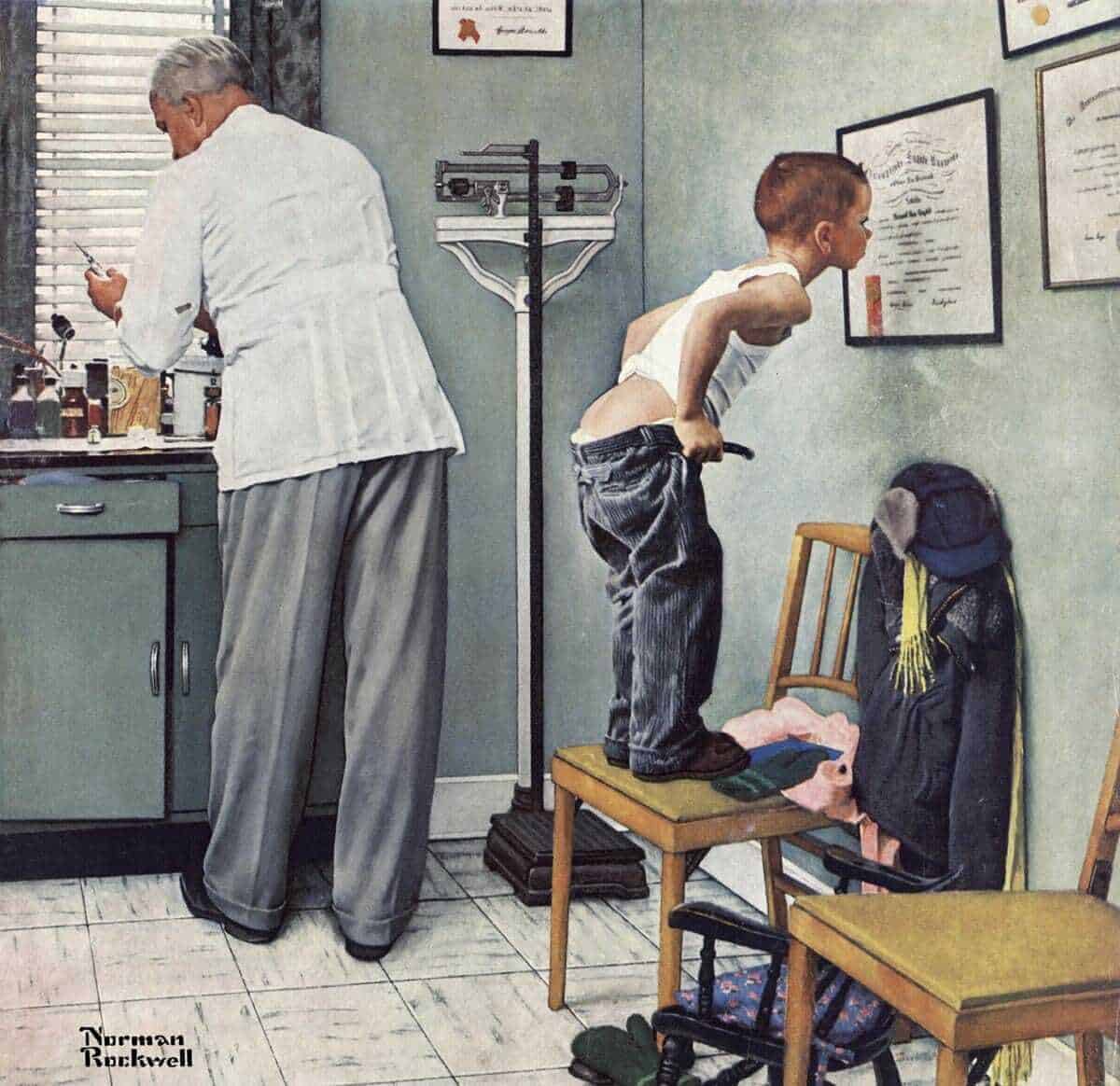 Norman Rockwell Painting