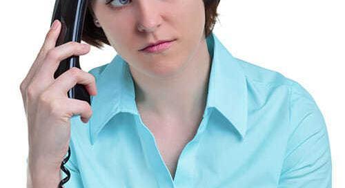 picture of frustrated caller