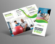 Picture of brochure front and inside panels.