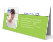 Folded Business Cards For Physical Therapists