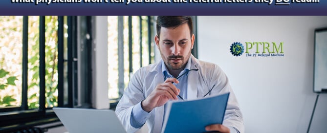 physical therapy marketing letter to physicians - comic