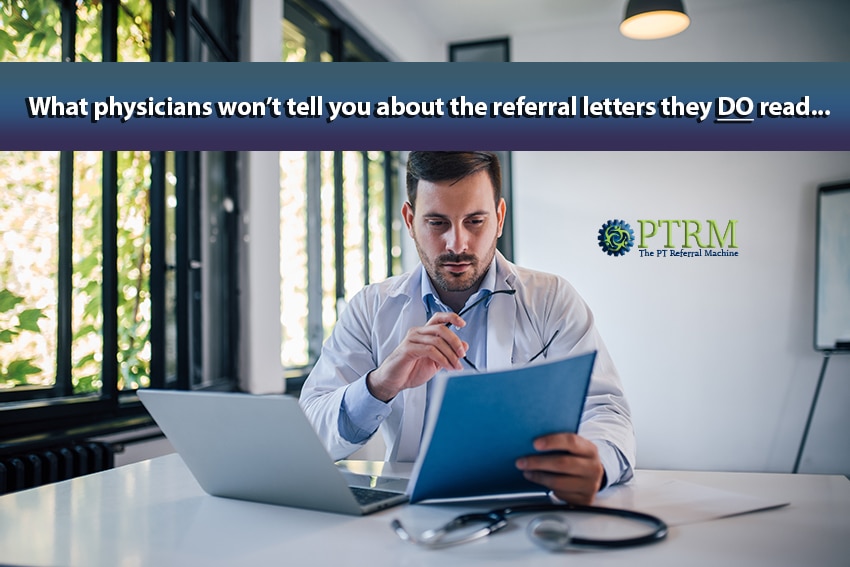 physical therapy marketing letter to physicians - comic