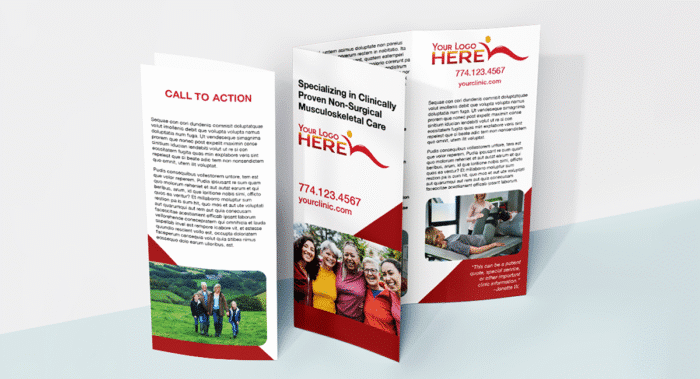 Sample tri-fold physical therapy brochure - PT Referral Machine