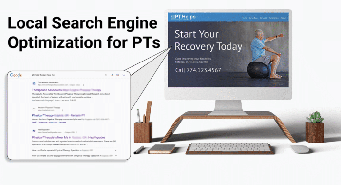 physical therapy clinic local search - product image
