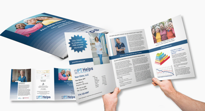 physical therapy brochures - large
