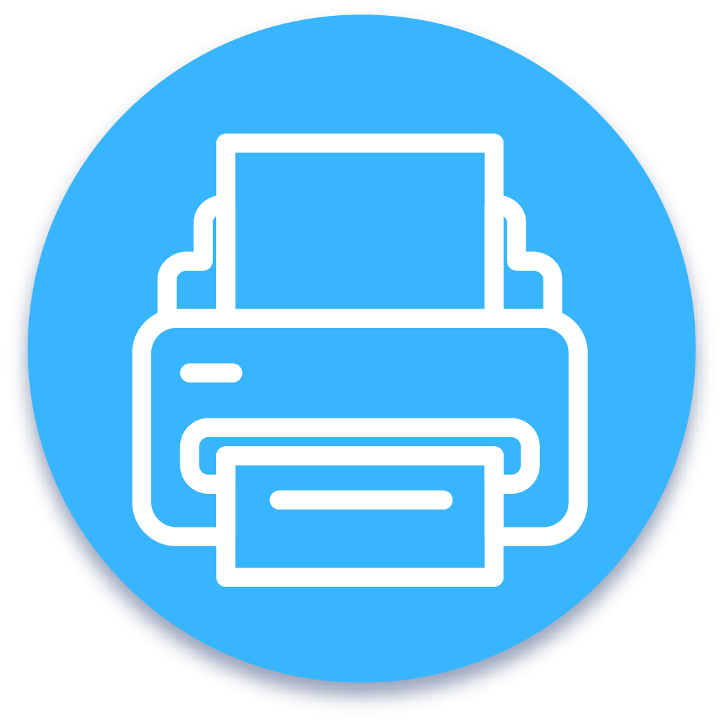 Icon representing PT Referral Machine printing services