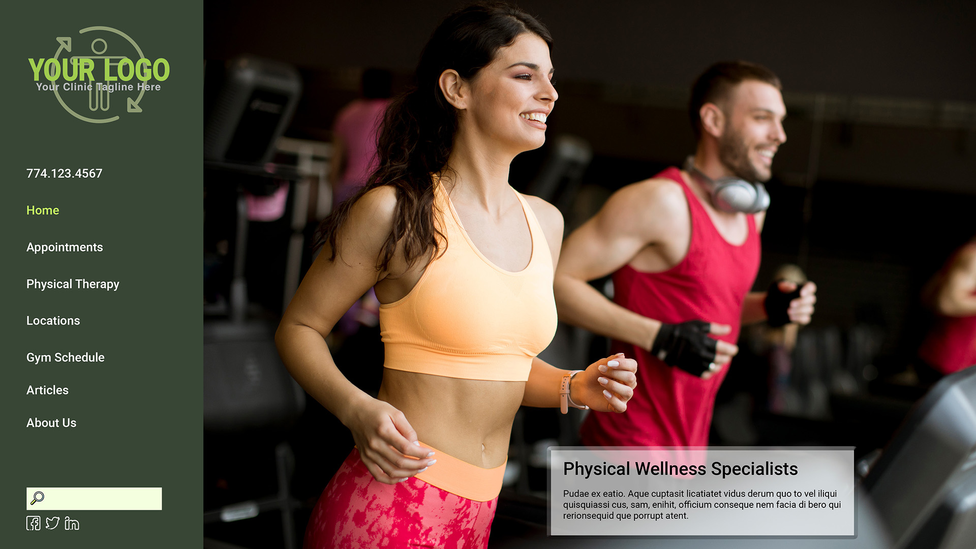 Custom Physical Therapy Website design sample for Wellness and Nutrition | PT Referral Machine