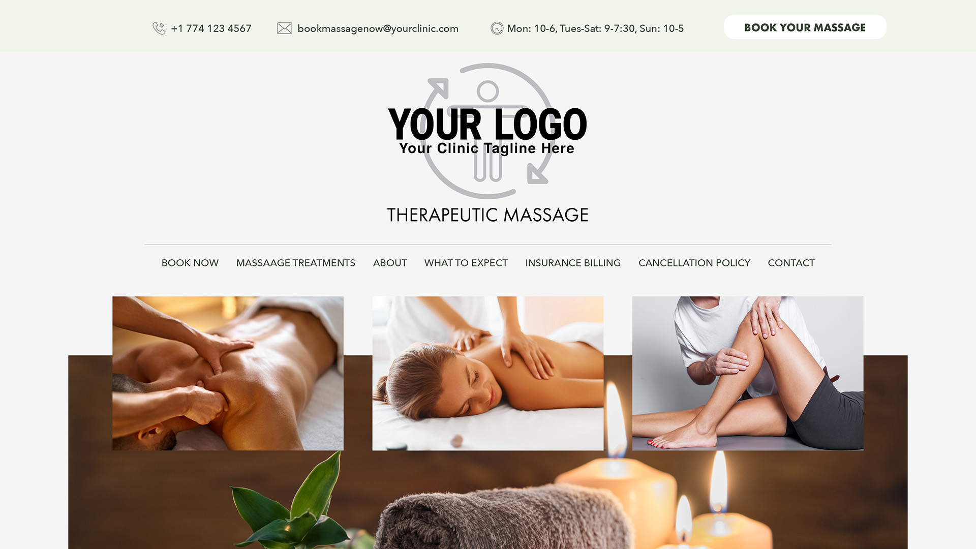 Custom Physical Therapy Website design sample for Manual Therapy and Therapeutic Massage | PT Referral Machine