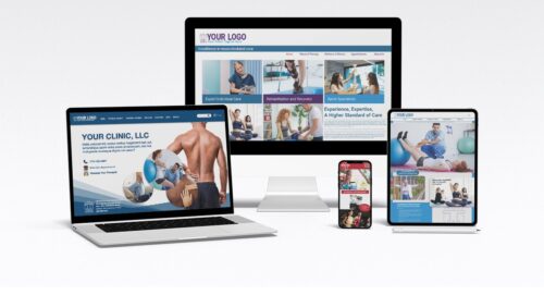 Physical Therapy And Personal Trainer Websites Shown On A Variety Of Devices