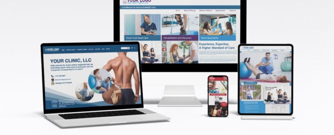 Physical Therapy And Personal Trainer Websites Shown On A Variety Of Devices
