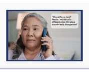 physical therapy patient waiting on telephone
