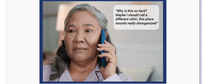 physical therapy patient waiting on telephone