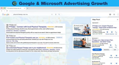 Google and Bing Ads growth marketing service for physical therapy clinics