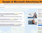Google and Bing Ads management for physical therapy clinics and practices